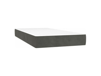 Sommier à Dekonao de lit avec matelas Gris foncé 100x200 JQWS11685