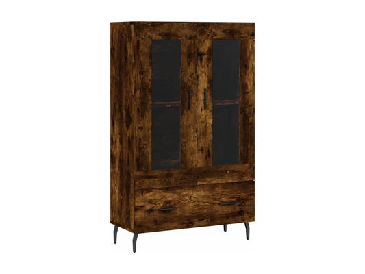 Buffet haut chêne fumé 69.5x31x115 cm bois d'ingénierie XOJU59138