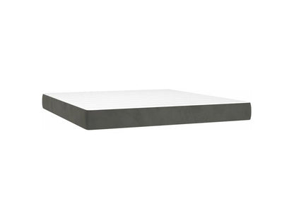 Sommier à Dekonao de lit matelas et LED Gris foncé 180x200 VJYW09560