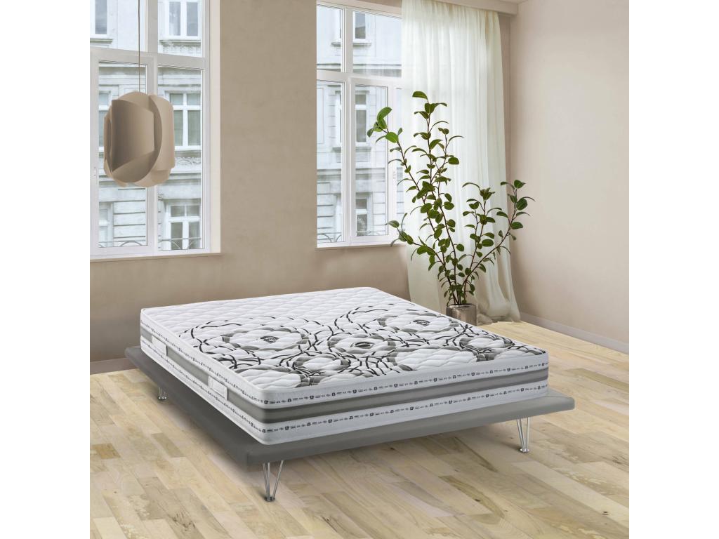 Matelas double Dekonao matelas en mousse à mémoire de forme et Waterfoam Made in Italy anti-acariens et hypoallergénique 160x190h 22 cm ZHNI11059