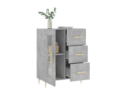 Buffet gris béton 69.5x34x90 cm bois d'ingénierie GYFY20186