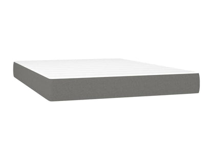 Sommier à Nobellea de lit matelas LED Gris foncé 140x200 cm Tissu CLHH45414