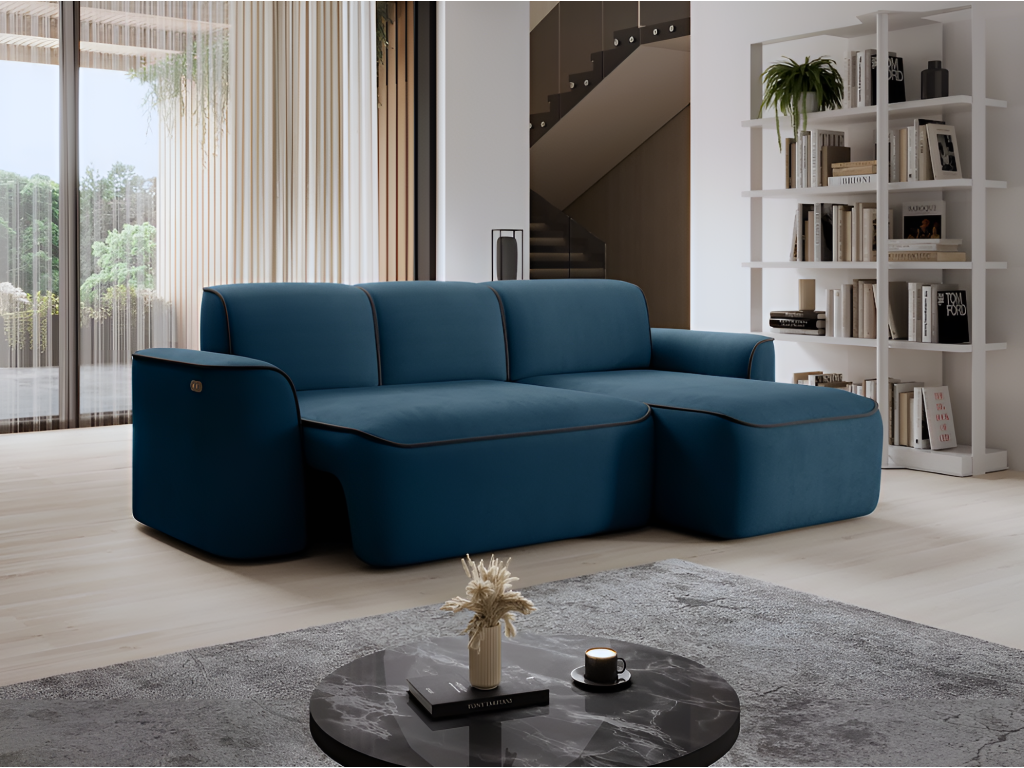 Canapé Dekonao R/Tissu-Bleu ZGBA59601