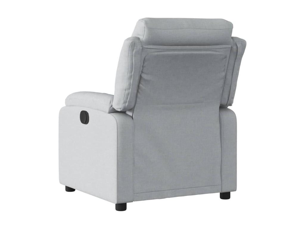 Fauteuil inclinable électrique Gris clair Tissu RLUH70769