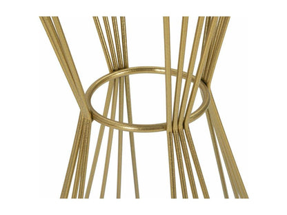 Table basse Dekonao Table basse Porte-revues pour canapé Etagère de salon 40x40 h80 cm Or QMBT18224