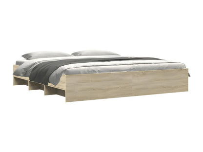 Cadre de lit chêne Nobellea 180x200 cm bois d'ingénierie HYRT14806