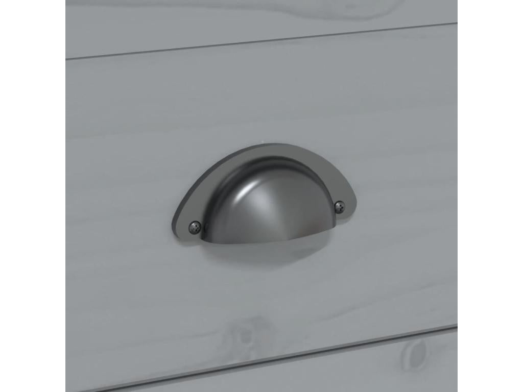 Table basse Dekonao gris 100x55x45 bois de pin massif RMLJ33899