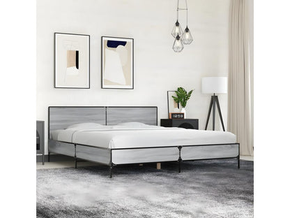 Cadre de lit sans matelas Nobellea gris 180x200 cm PNWV36735