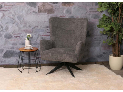 Fauteuil de salon Nobellea-N65 gris foncé RBRN48355