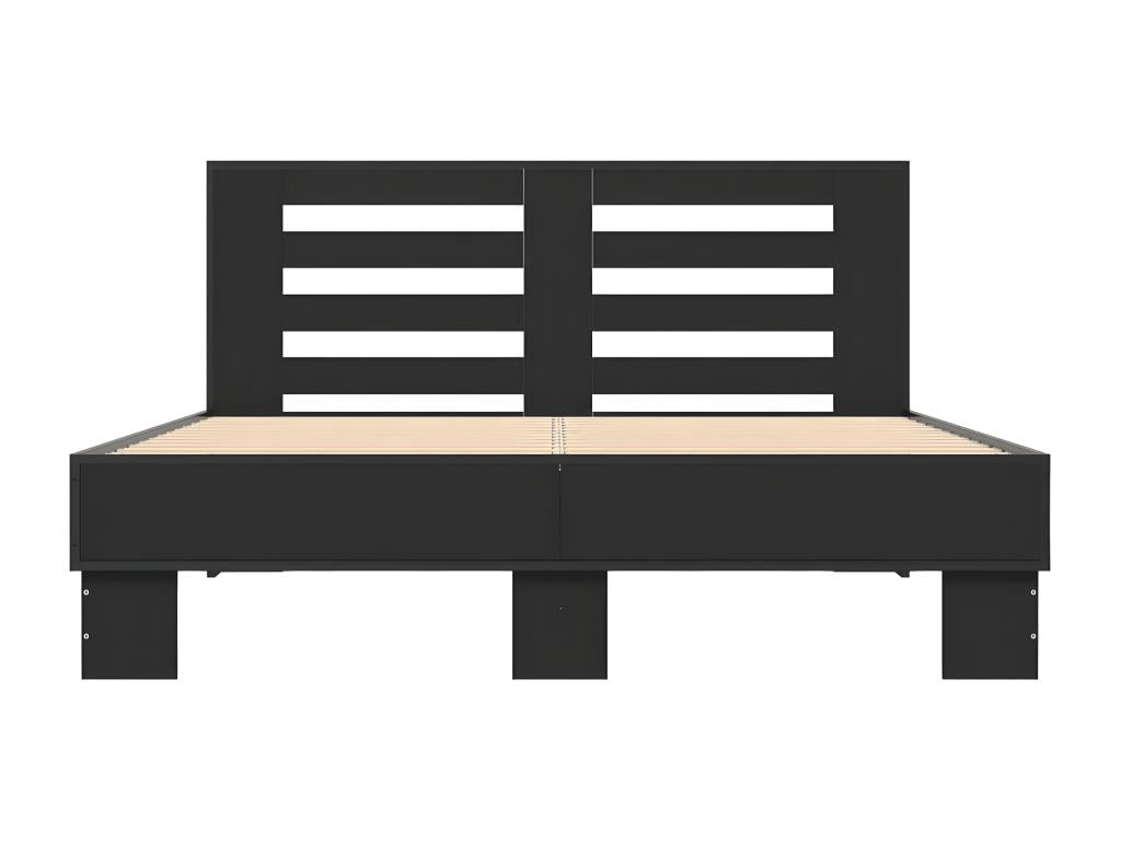 Cadre de lit sans matelas noir 140x200 cm YMGI13235
