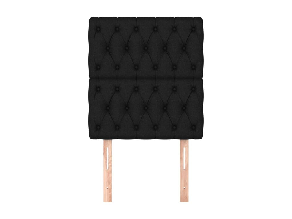Tête de lit 2 pièces Noir 80x7x78/88 cm Tissu JLON61703
