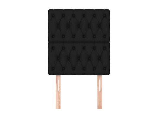 Tête de lit 2 pièces Noir 80x7x78/88 cm Tissu JLON61703