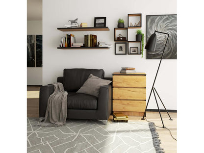 Commode Nobellea K60 Chêne Craft 60 cm 3 tiroirs façade Chêne Craft 60x40x77 cm XZCI75975