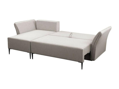 Canapé d'angle Dekonao 146 Vert Fonction de couchage Boîte de literie 247x142x96cm OPOC15354