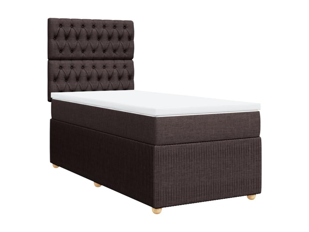 Sommier à Dekonao de lit avec matelas Marron foncé 80x200 cm UCUT20664