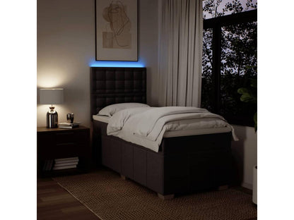 Sommier à Dekonao de lit avec matelas Marron foncé 90x190 cm HFLN97784