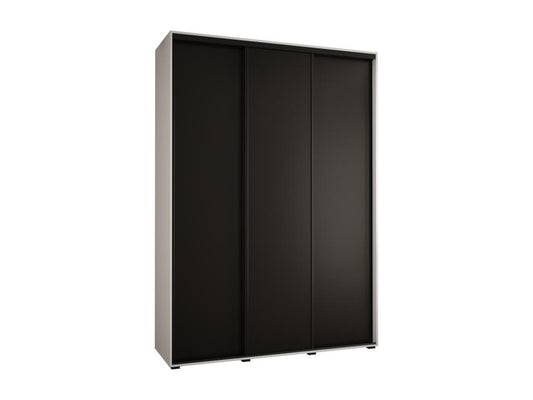 ARMOIRE Dekonao 1 À PORTES COULISSANTES 235.2/180/60 3 portes Blanc/Noir/Noir  ASEP86371