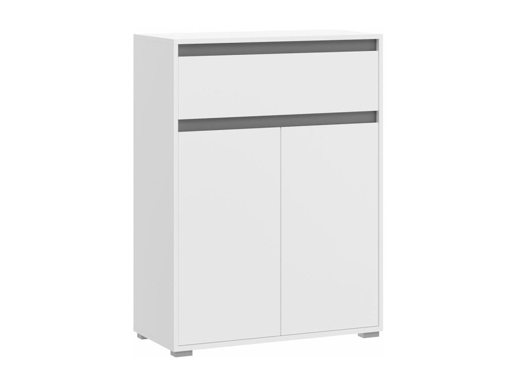 Dekonao meuble à chaussures 1 tiroir 2 portes blanc. RYPX82287