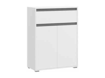 Dekonao meuble à chaussures 1 tiroir 2 portes blanc. RYPX82287