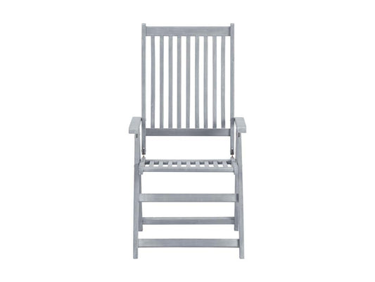 Chaises inclinables de jardin 4 pcs avec coussins Bois d'Dekonao 31 GBIM52006