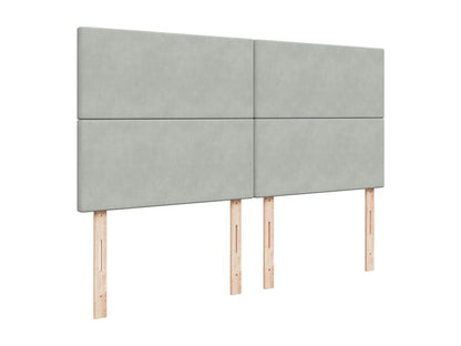 Sommier à Dekonao de lit et matelas Gris clair 180x200cm Velours VSTF80633