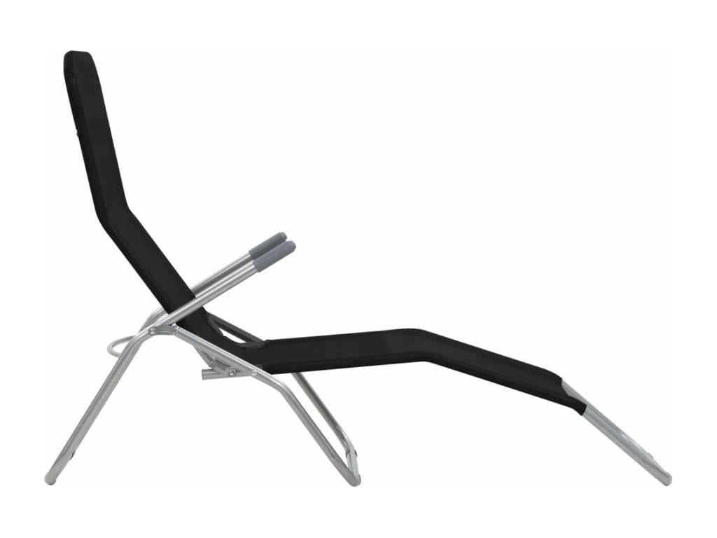 Chaises longues transat pliables noire 142x60x97 cm 02 0011951 FWTQ87576