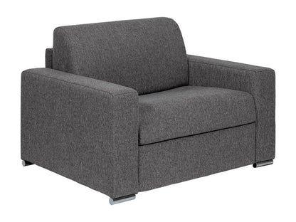 Fauteuil convertible Dekonao en tissu anthracite - Couchage 70 cm - Matelas 14 cm - Dekonao KYFA84820