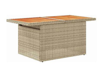 Salon de jardin avec coussins 5 pièces beige résine tressée Dekonao PSPG58696
