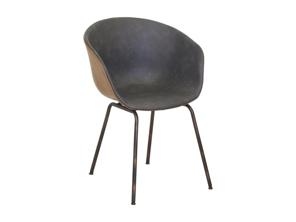 Fauteuil en polyuréDekonao et gris GYQJ44352