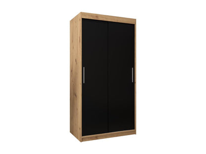 Armoire Dekonao À Portes Coulissantes 200/100/62 2 portes Dekonao/Noir  HWAH43064