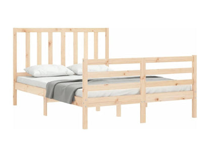 Cadre de lit sans matelas 140x190 cm bois de pin massif CEVK96513