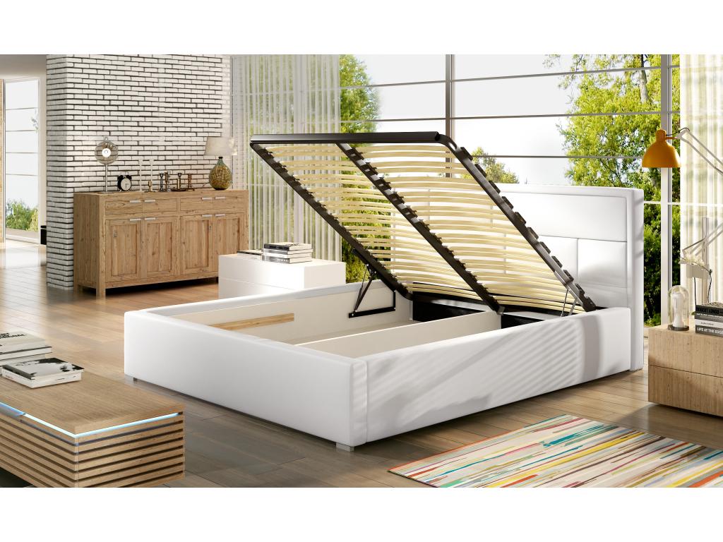 Lit Dekonao XL 200x200 /Tissu-Gris KKIF60225