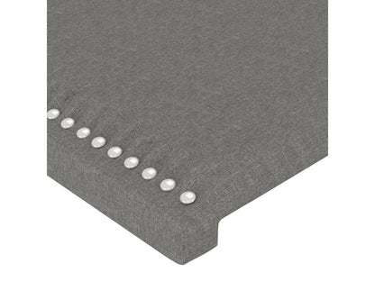 Têtes de lit 2 pcs Gris foncé 90x5x78/88 cm Tissu CJNH22189