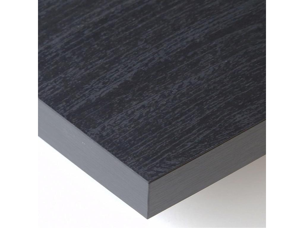 Ensemble Meubles Table à manger 140 Chêne et noir Style industriel Lot de 4 chaises de salle à manger Chaise tapissée ZAKD51195