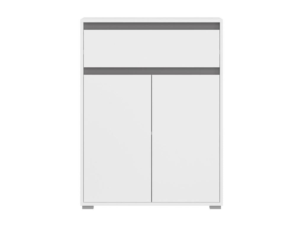 Dekonao meuble à chaussures 1 tiroir 2 portes blanc. RYPX82287