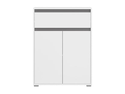 Dekonao meuble à chaussures 1 tiroir 2 portes blanc. RYPX82287