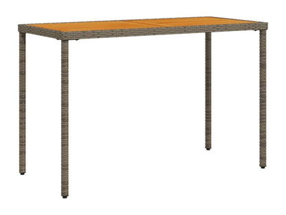 Table de jardin avec dessus en bois d'Dekonao gris 115x54x74 cm YDGM84039