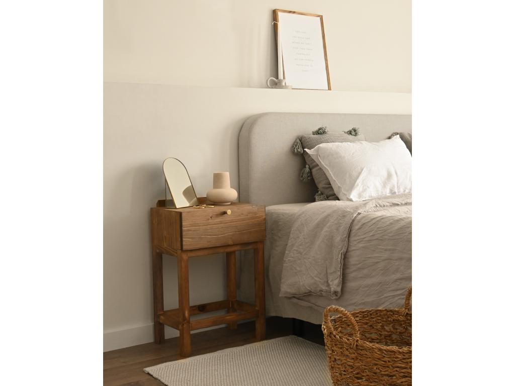 Tête de lit tapissée grise 150x80cm - Dekonao FTLI28951