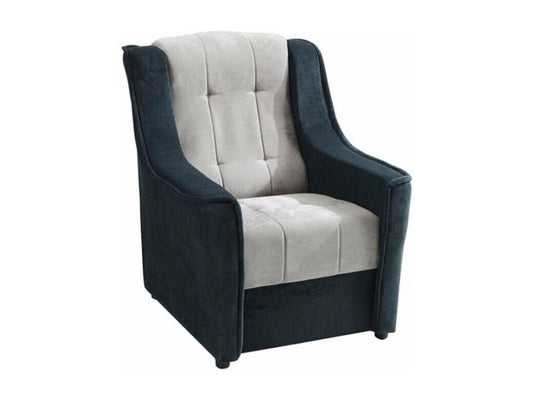 Fauteuil Dekonao 108 Gris 93x90x83cm Tapisserie Pieds Plastique SGCG72373