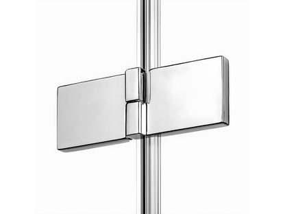 Cabine de douche droite 100x100 pivotante MAJORQUE Nobellea couleur Nobellea accès de face RCOS19615