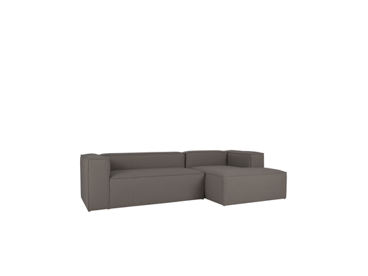 Canapé d'angle droit 4 places couleur gris foncé 250x175cm LXXE00222