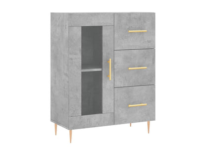 Buffet gris béton 69.5x34x90 cm bois d'ingénierie GYFY20186