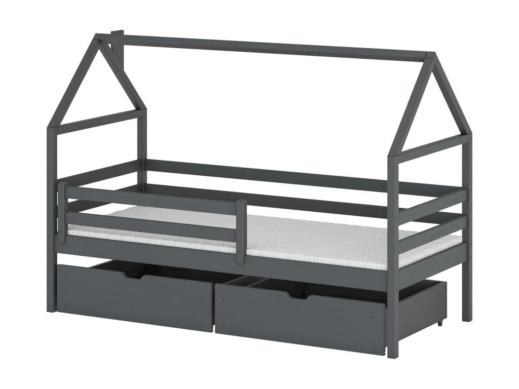Lit cabane Dekonao HB005 90x200 cm Graphite UOWE19945