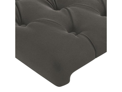 Tête de lit avec oreilles Gris foncé 103x23x78-88 Velours TLIP22684