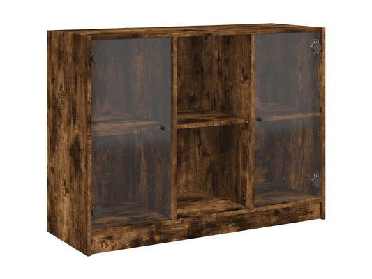 Buffet chêne fumé 102x37x75.5 cm bois d'ingénierie PFFF87653