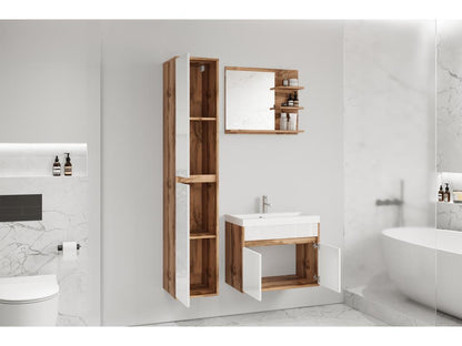 Ensemble de salle de bain - avec meuble sous-vasque Dekonao / Blanc brillant - Dekonao SWKT08343