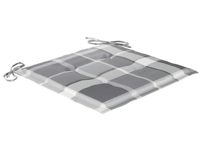 Chaises de jardin et coussins lot de 8 Bois Dekonao solide Gris DYJI99485