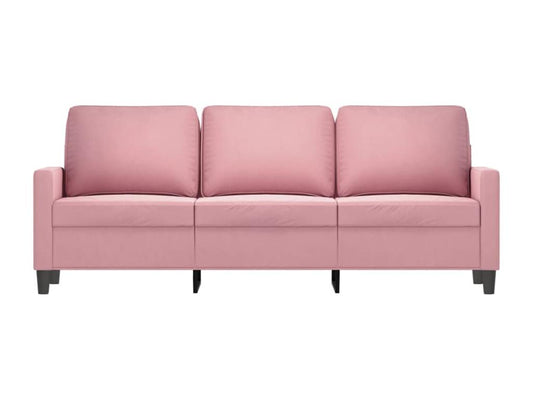 Canapé à 3 places Rose 180 cm Velours QKZQ43272