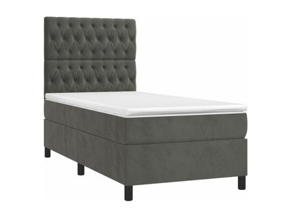 Sommier à Dekonao de lit avec matelas Gris foncé 100x200 JQWS11685