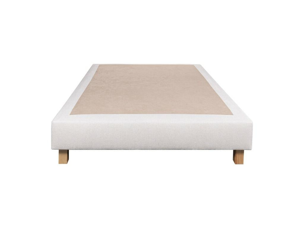 Ensemble Matelas Serenite 27 cm ressorts ensachés ferme face été/hiver sommier beige ep20cm oreiller couette 90x190cm WTQC49954